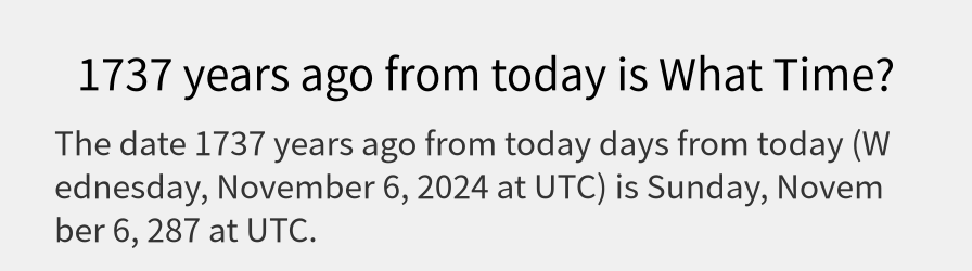 What date is 1737 years ago from today?