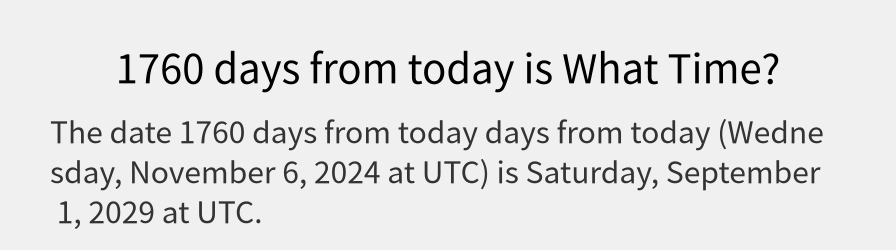 What date is 1760 days from today?