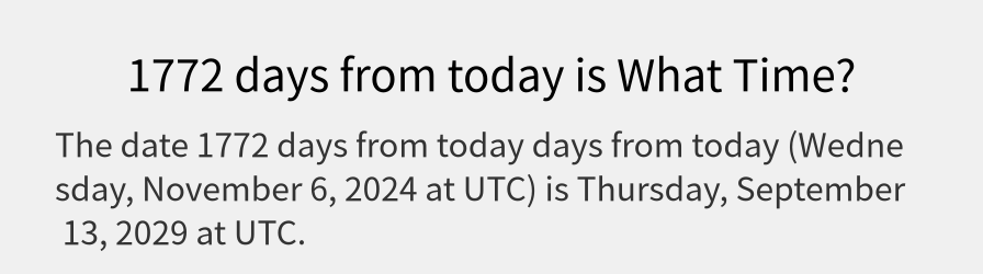 What date is 1772 days from today?