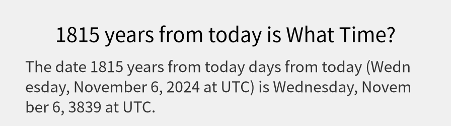 What date is 1815 years from today?