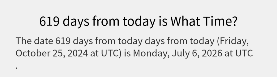 What date is 619 days from today?