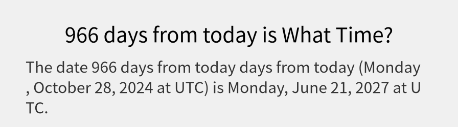 What date is 966 days from today?